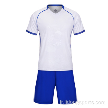 Pratiques de football noir Jersey Youth Soccer Uniforms sets